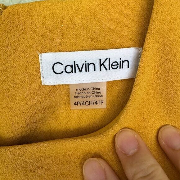 Calvin Klein Fit & Flare Dress - Size 4P - Picture 6 of 8